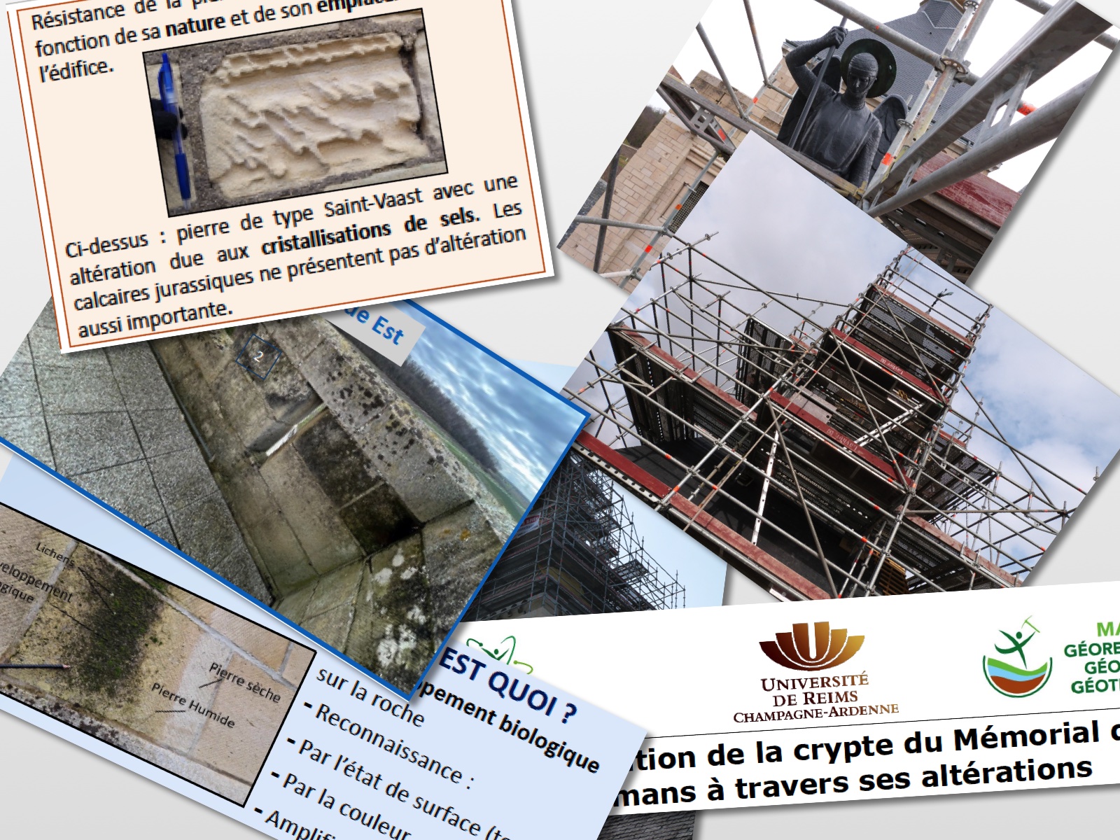 affiche présentant en images les deux expos